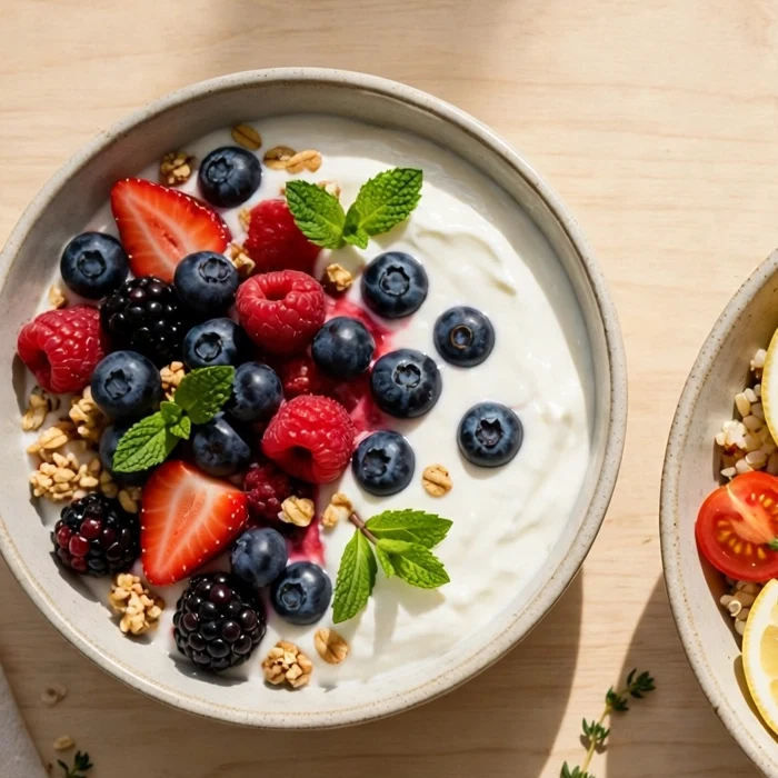 Yogurt bowl with berries